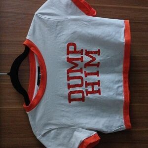 AKIRA "Dump Him" Crop Top/Tee, L, EUC